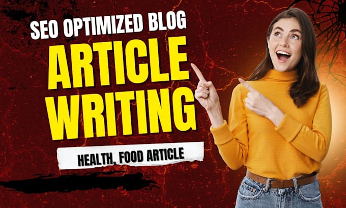 write SEO articles for food, fashion and travel blogs