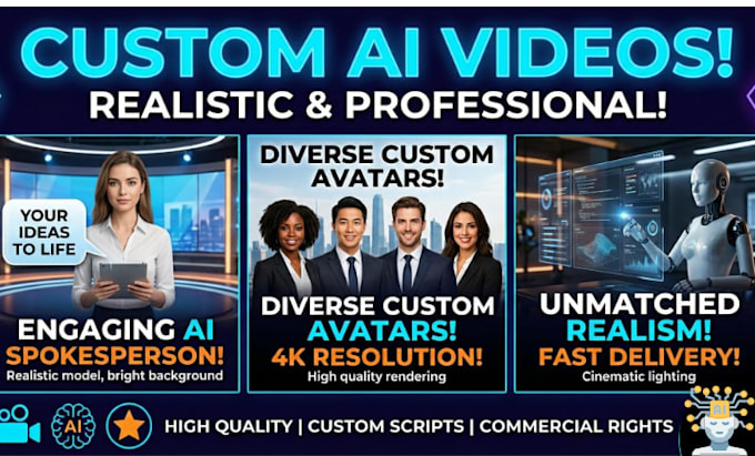 create ultra realistic custom ai video using veo3 and sora 2
