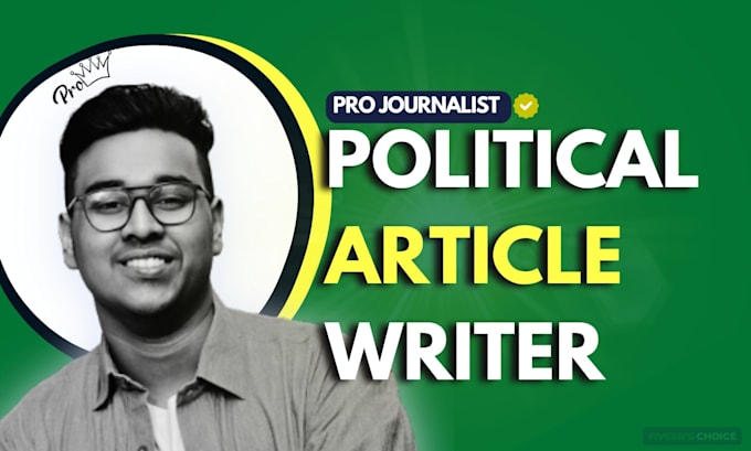 write journalistic political articles