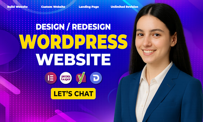 build, design, redesign, develop, clone, update or wordpress website development