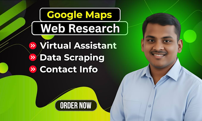 do google and web research online data scraping