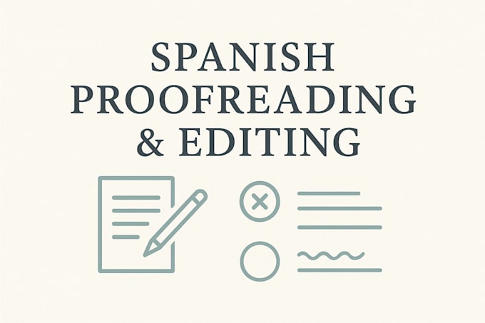 expert spanish text editing and proofreading