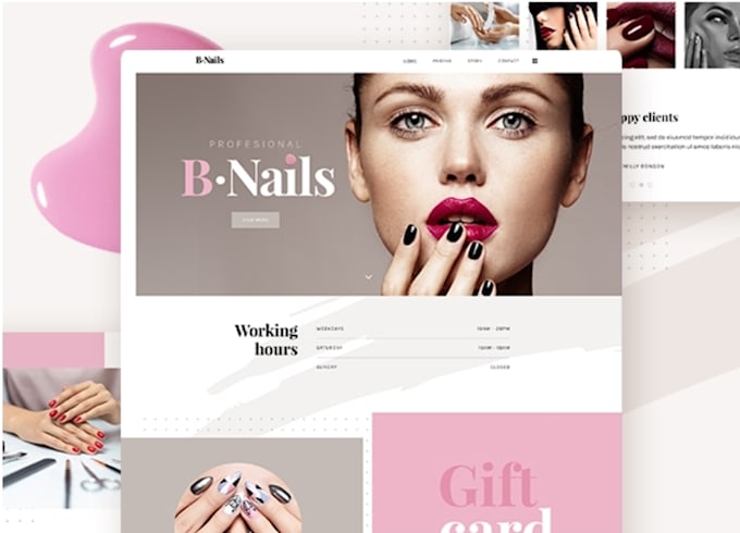 design nail salon website
