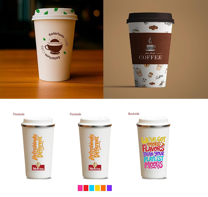 design coffee cup and paper cup for you