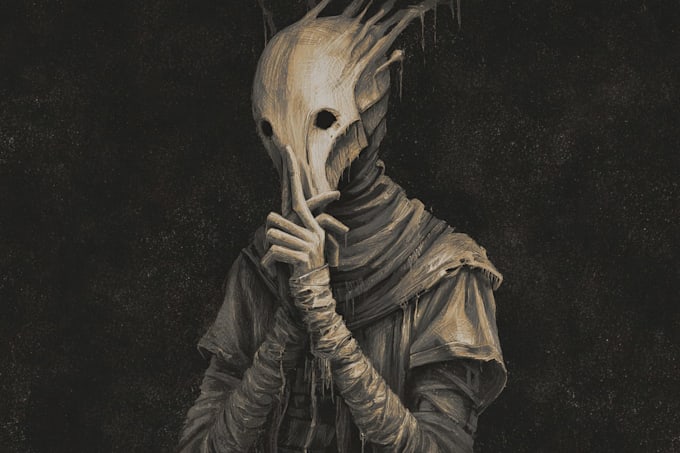 make realistic fantasy horror character and concept art