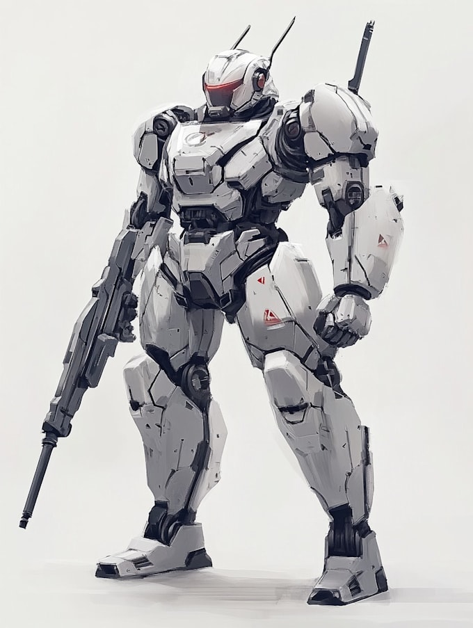 create custom mecha designs with detailed illustration