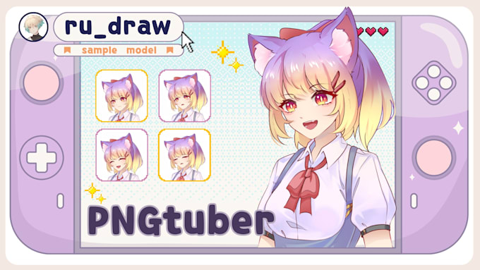 design a custom pngtuber model for your stream