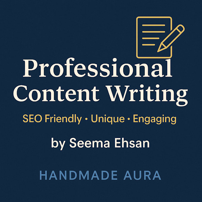 write engaging and SEO friendly content for your website