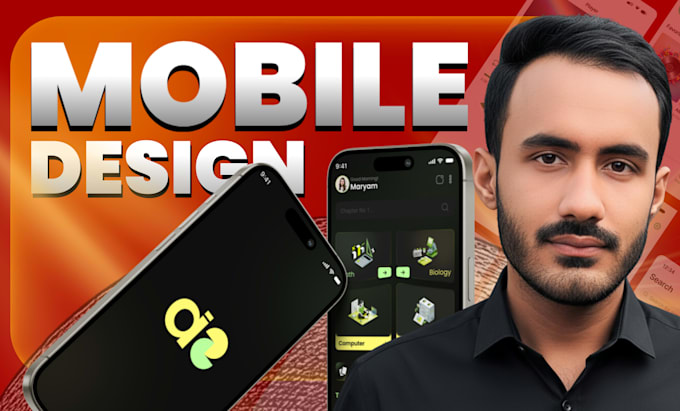 do mobile app UI UX design, figma app design