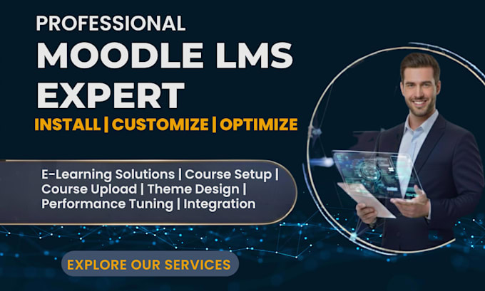 install, customize and optimize a professional moodle lms