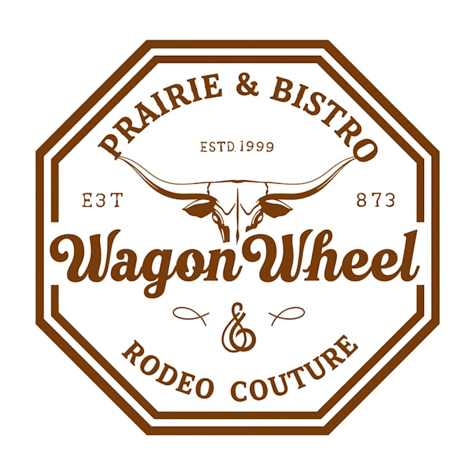 do monogram cattle brand, ranch and western style logo design