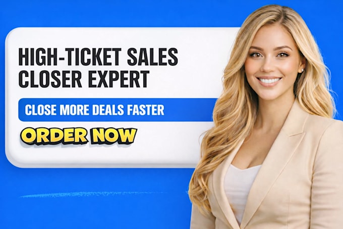 sales representative sales closer sales agent high ticket closer