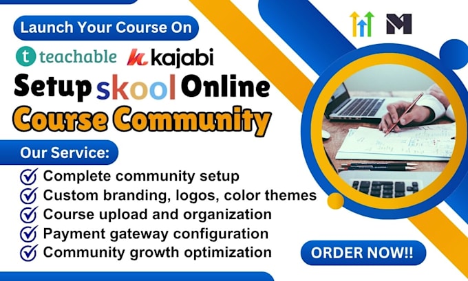setup skool online course community mighty network circle so ghl kajabi course