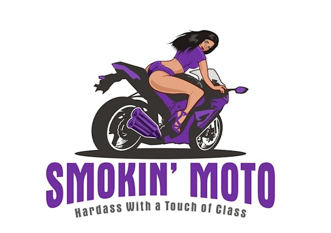 design best quality super smoking moto logo