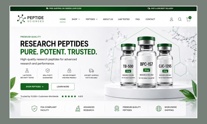 peptide website fda complaint research peptide website cbd woocommerce website