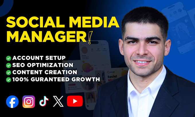 be your social media marketing manager