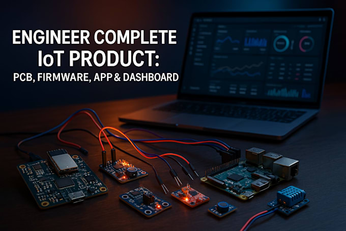 engineer complete iot product firmware, pcb, app, dashboard