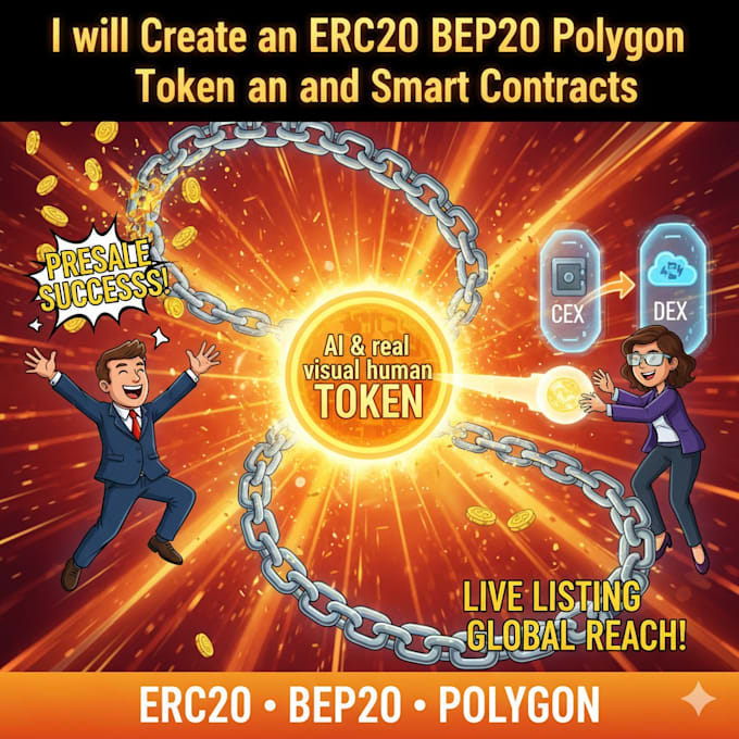 Create you an erc20 token, bep20 token, matic token by Smith_token | Fiverr