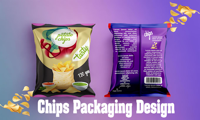 do chips for pouch, food items packaging design