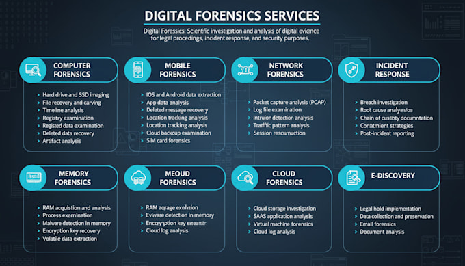 provide digital forensics and malware analysis services