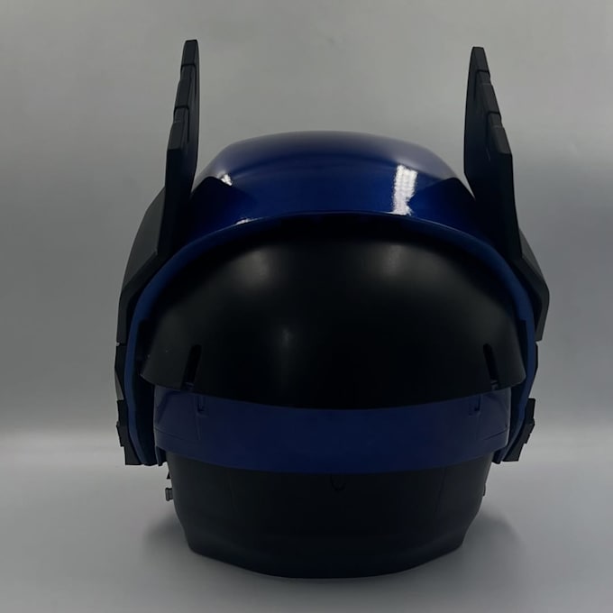 create futuristic 3d sci fi helmet model for games, cosplay or 3d printing