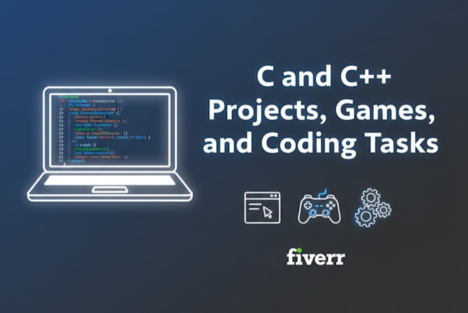 create professional c and c plus plus projects games and coding tasks