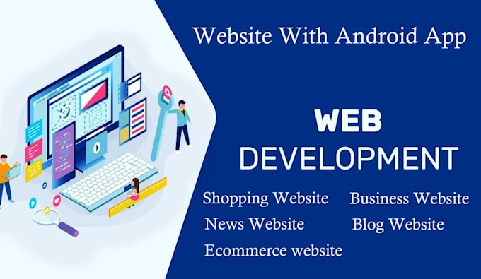 build website with app, business website