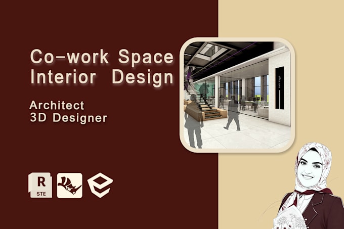 design a small coworking space or startup office interior