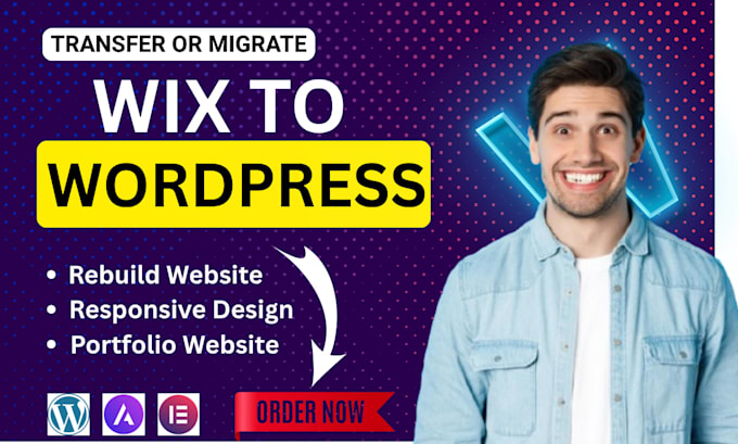move, migrate, convert, clon and transfer wix to wordpress