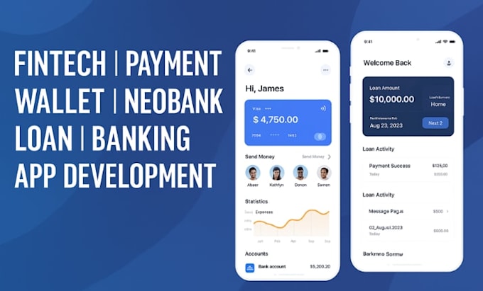 develop fintech app payment app wallet app neobank app loan app banking app