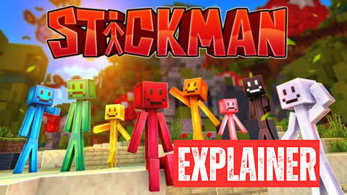 create stickman figure animation 2d funny explainer video