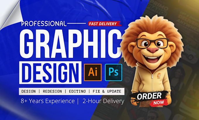 be your professional graphic artist and designer