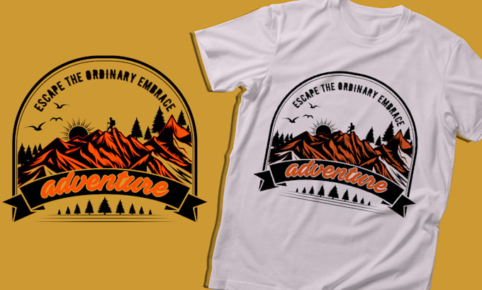 design retro and vintage tee graphics with custom typography