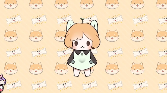 make art and rig chibi vtuber model