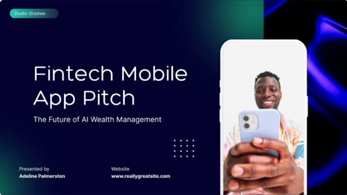 design a UK startup pitch deck for fintech lending app or open banking platform
