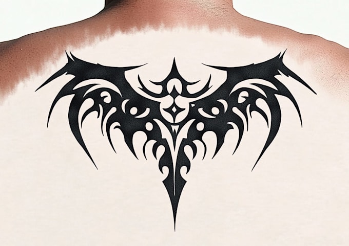 design small tribal tattoo with elegant pattern