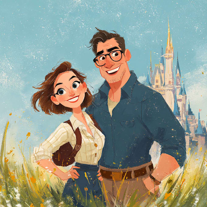 do an portrait into cartoon disney