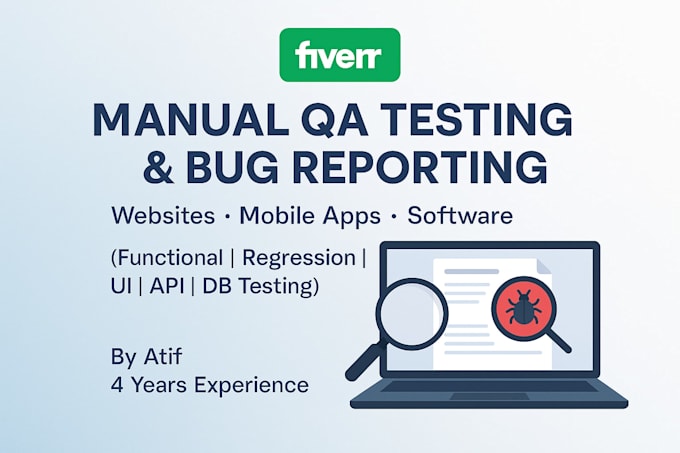 perform comprehensive manual sqa and exploratory testing on your web or mobile