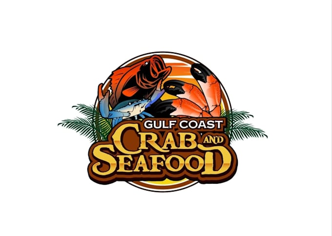 create wonderful and excellent seafood logo design