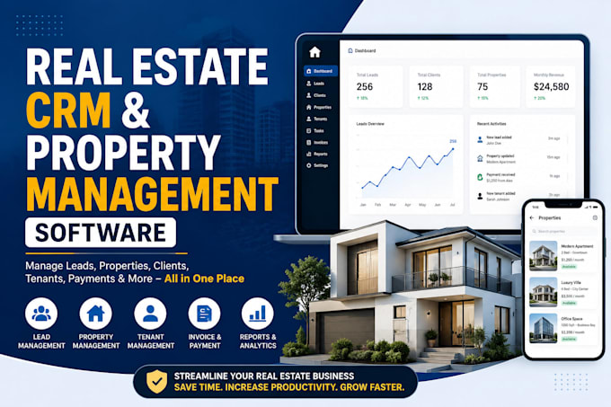 develop real estate CRM and property management software