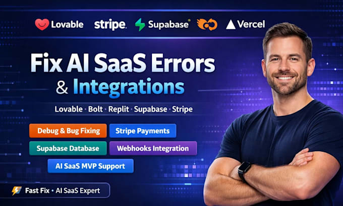 Build or fix lovable, bolt or replit app with supabase and stripe ...