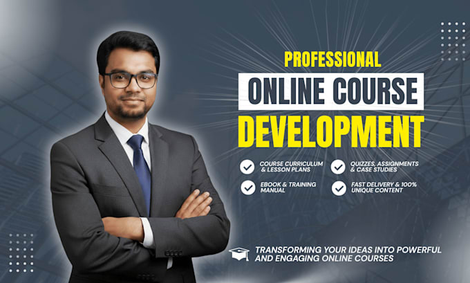develop professional elearning course content and curriculum