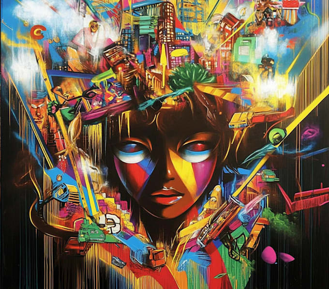create custom graffiti art designs murals and wall arts