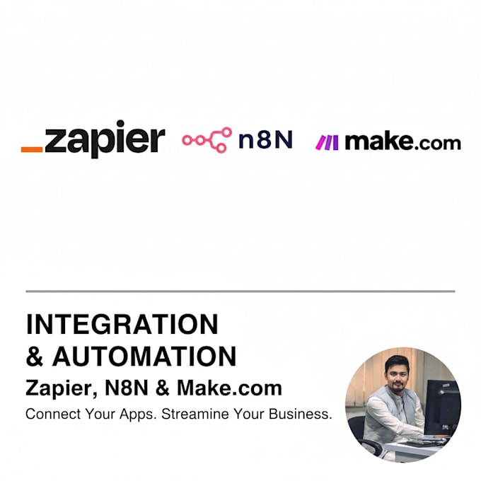 automate your work with n8n, make, or zapier