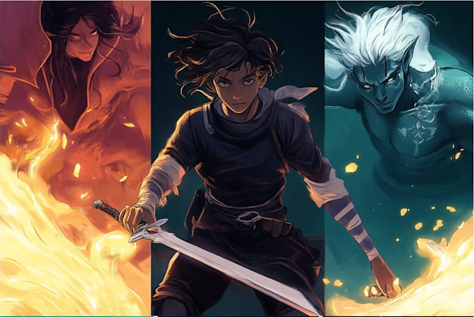 create fantasy character or dnd portrait illustration