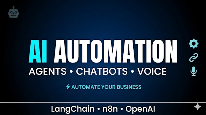 build ai automation workflows, chatbots, voice agents using langchain and n8n