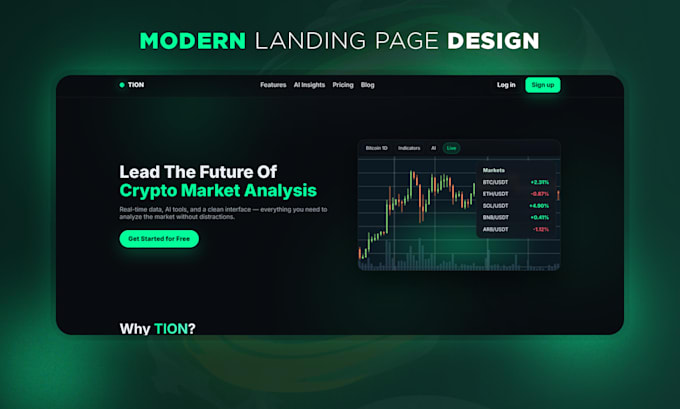 Design a modern, high converting landing page with clean ui ux by ...