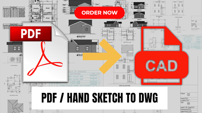 convert PDF to autocad drawings