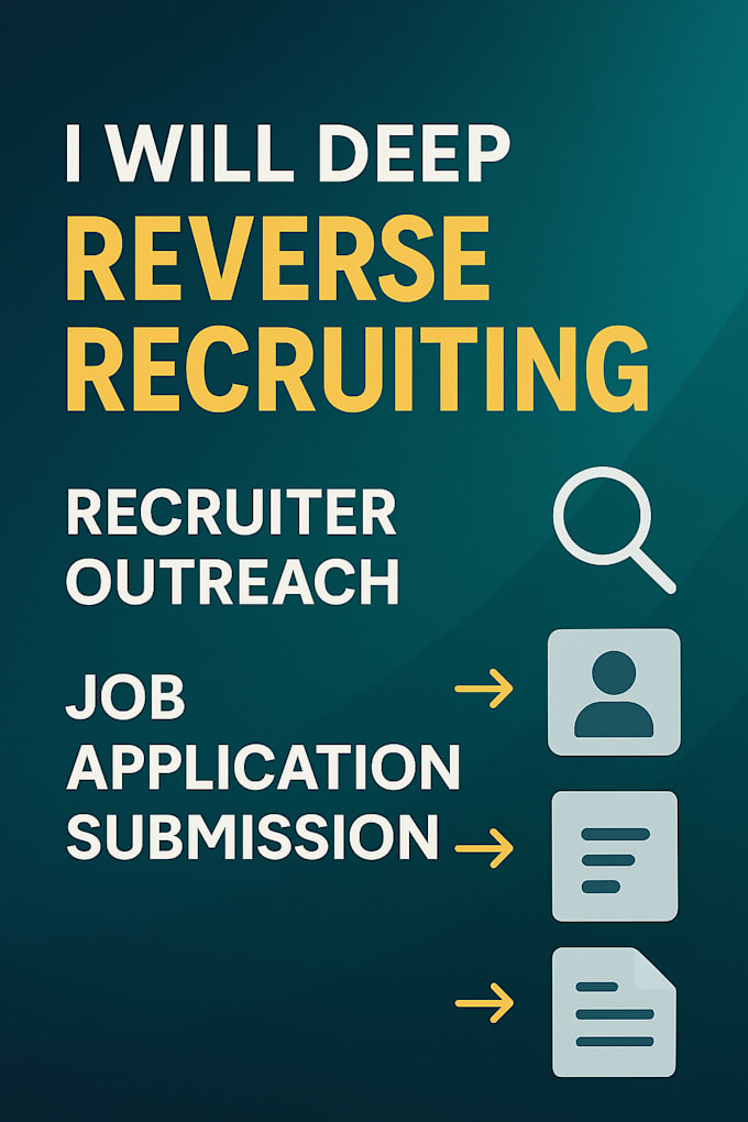 Deep reverse recruiting, recruiter outreach, job application submission ...