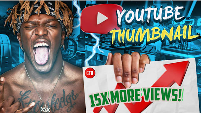 design catchy unique thumbnail for youtube